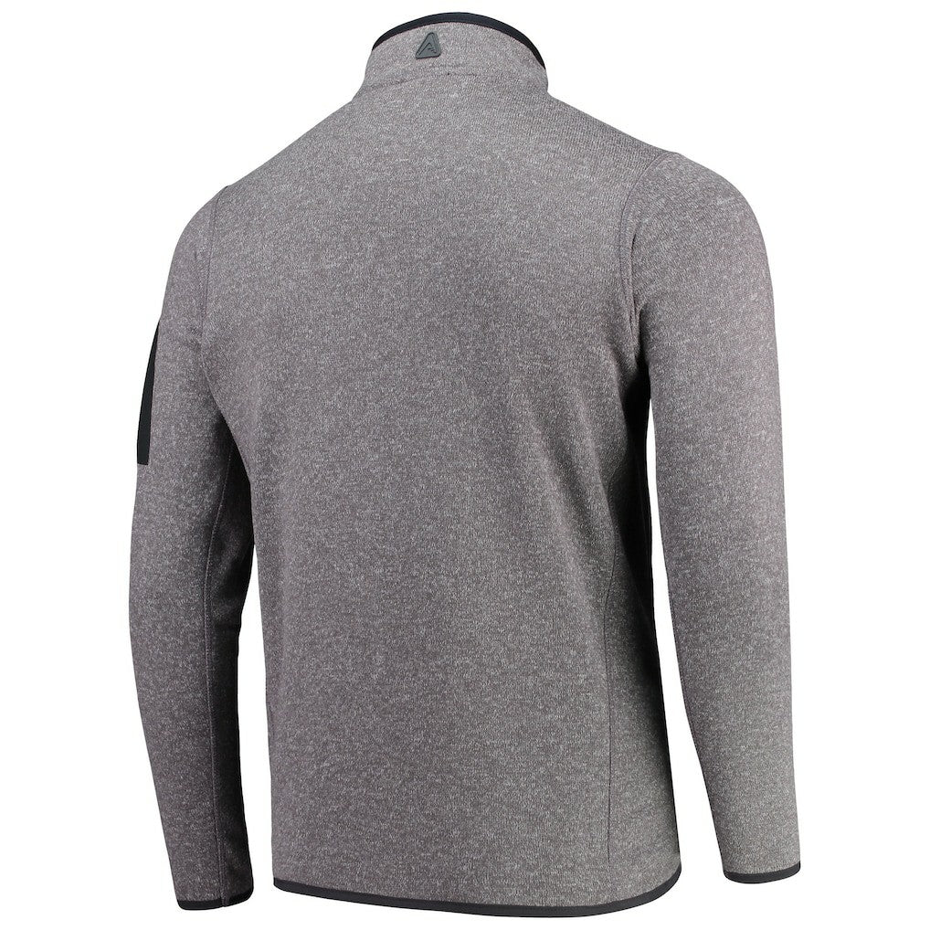 New Orleans Saints Antigua Fortune Quarter-Zip Pullover Jacket Charcoal | NFL