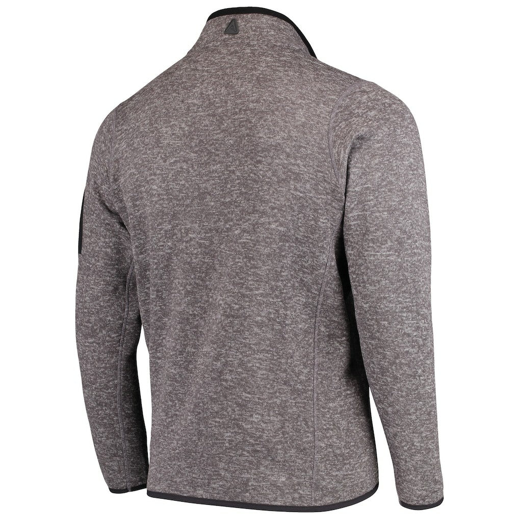 Philadelphia Eagles Antigua Fortune Quarter-Zip Pullover Jacket Charcoal | NFL