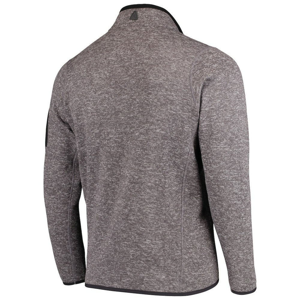 Philadelphia Eagles Antigua Fortune Quarter-Zip Pullover Jacket Charcoal | NFL