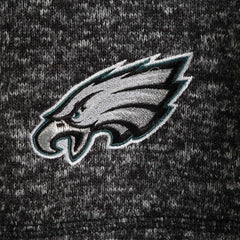 Philadelphia Eagles Antigua Fortune Quarter-Zip Pullover Jacket Heather Black | NFL