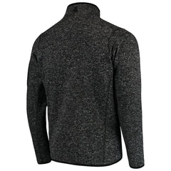 Philadelphia Eagles Antigua Fortune Quarter-Zip Pullover Jacket Heather Black | NFL