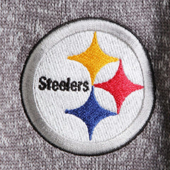 Pittsburgh Steelers Antigua Fortune Quarter-Zip Pullover Jacket Charcoal | NFL