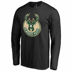 Giannis Antetokounmpo Milwaukee Bucks Team Backer Name & Number Long Sleeve T-Shirt Black - NBA