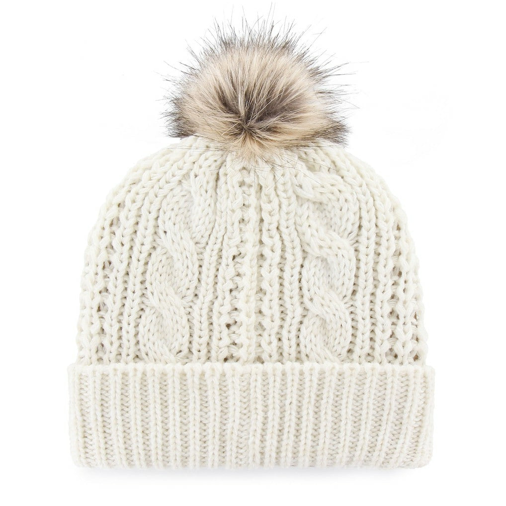 San Francisco 49ers '47 Women's Meeko Cuffed Knit Hat With Pom White | 47 brand