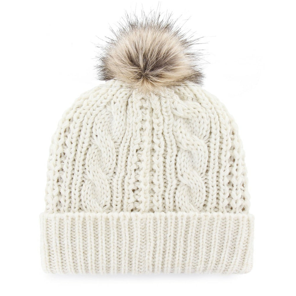 San Francisco 49ers '47 Women's Meeko Cuffed Knit Hat With Pom White | 47 brand