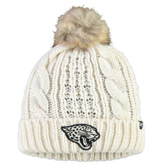 Jacksonville Jaguars '47 Women's Meeko Cuffed Knit Hat With Pom Cream | 47 brand