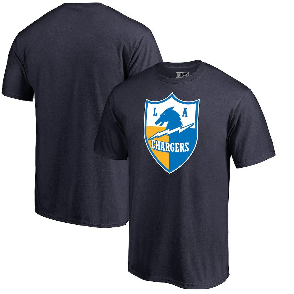 Los Angeles Chargers Vintage Shield Logo T-Shirt Navy | NFL