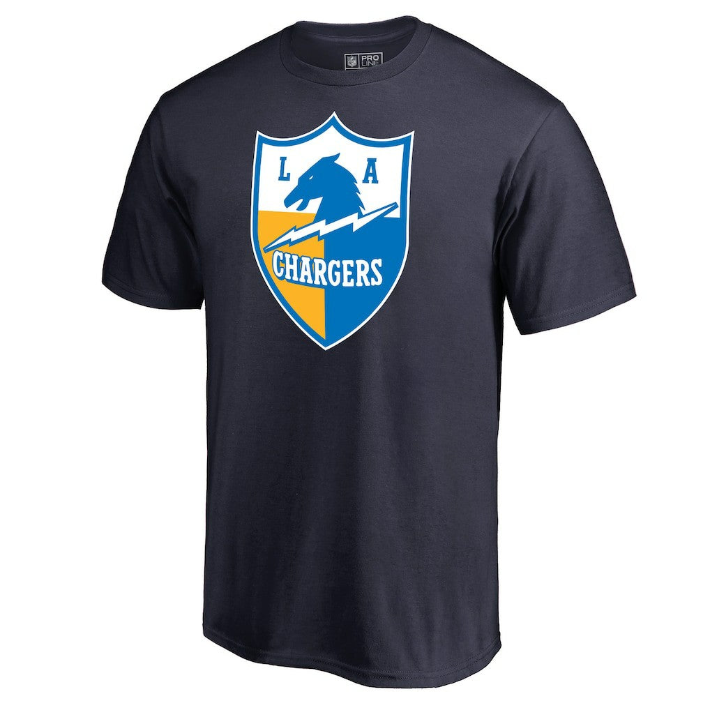 Los Angeles Chargers Vintage Shield Logo T-Shirt Navy | NFL