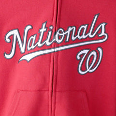 Washington Nationals Youth Team Color Wordmark Full-Zip Hoodie - MLB