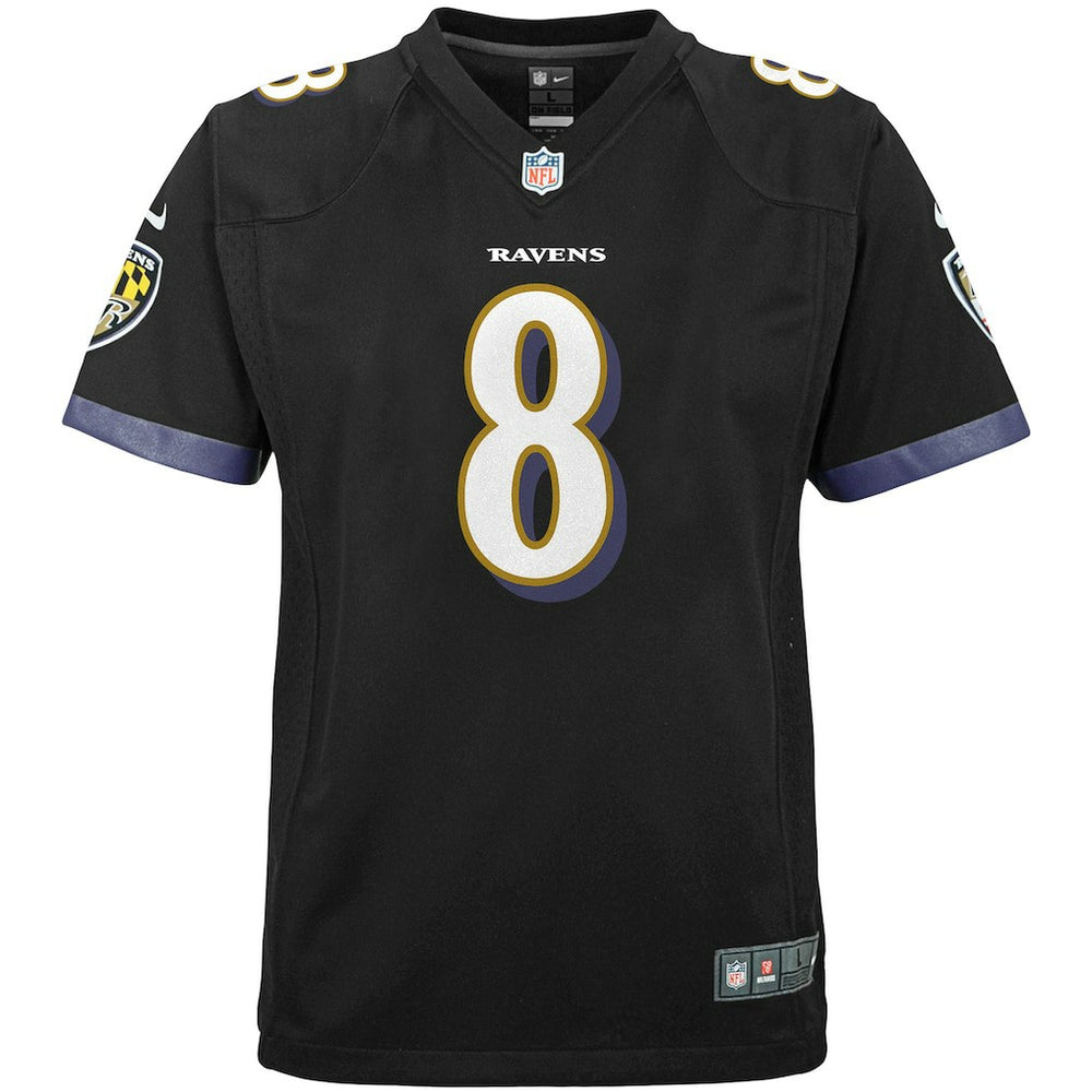 Lamar Jackson Baltimore Ravens Youth Game Jersey Black | Nike for Sale