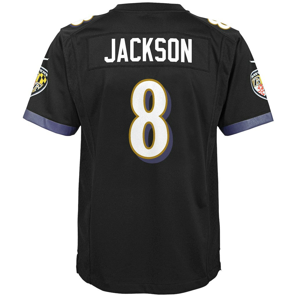 Lamar Jackson Baltimore Ravens Youth Game Jersey Black | Nike for Sale