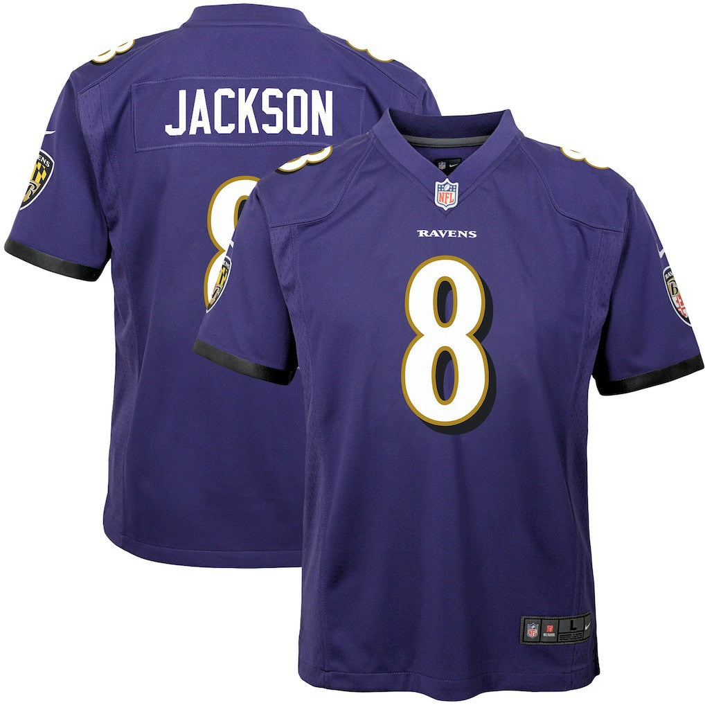 Lamar Jackson Baltimore Ravens Youth Game Jersey Purple | Nike for Sale