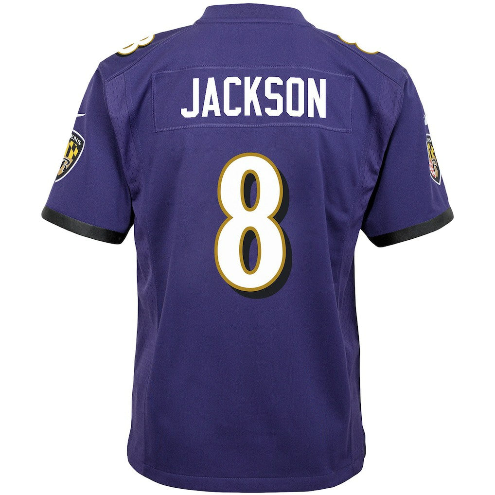 Lamar Jackson Baltimore Ravens Youth Game Jersey Purple | Nike for Sale