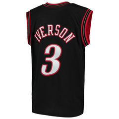 Allen Iverson Philadelphia 76ers Youth Hardwood Classics Swingman Throwback Jersey Black - NBA