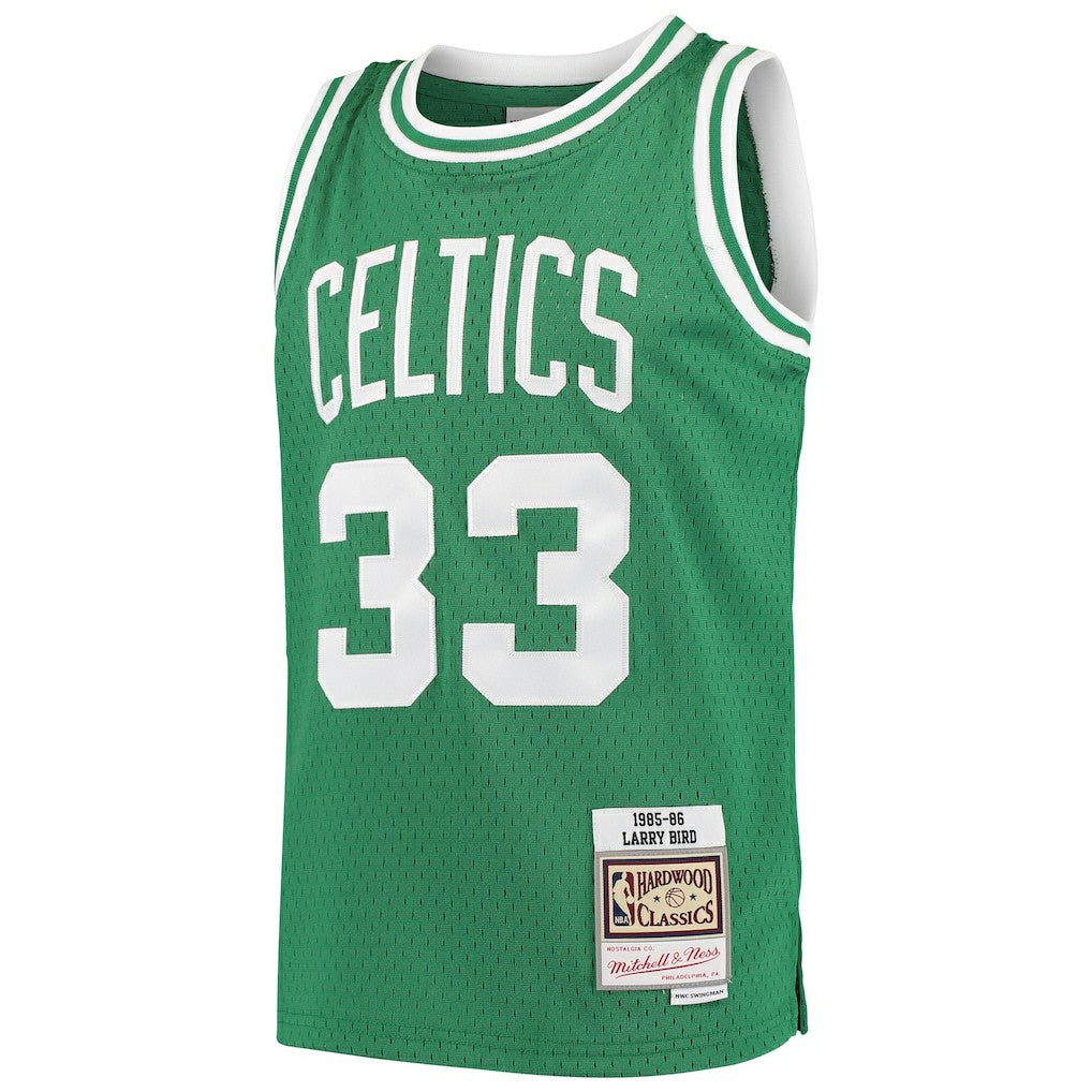 Larry Bird Boston Celtics Youth Hardwood Classics Swingman Throwback Jersey Kelly Green - NBA
