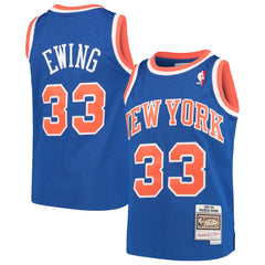 Patrick Ewing New York Knicks Youth Hardwood Classics Swingman Throwback Jersey Blue - NBA
