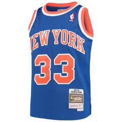 Patrick Ewing New York Knicks Youth Hardwood Classics Swingman Throwback Jersey Blue - NBA