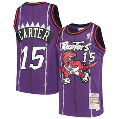 Vince Carter Toronto Raptors Youth 1998/99 Hardwood Classics Swingman Throwback Jersey Purple - NBA