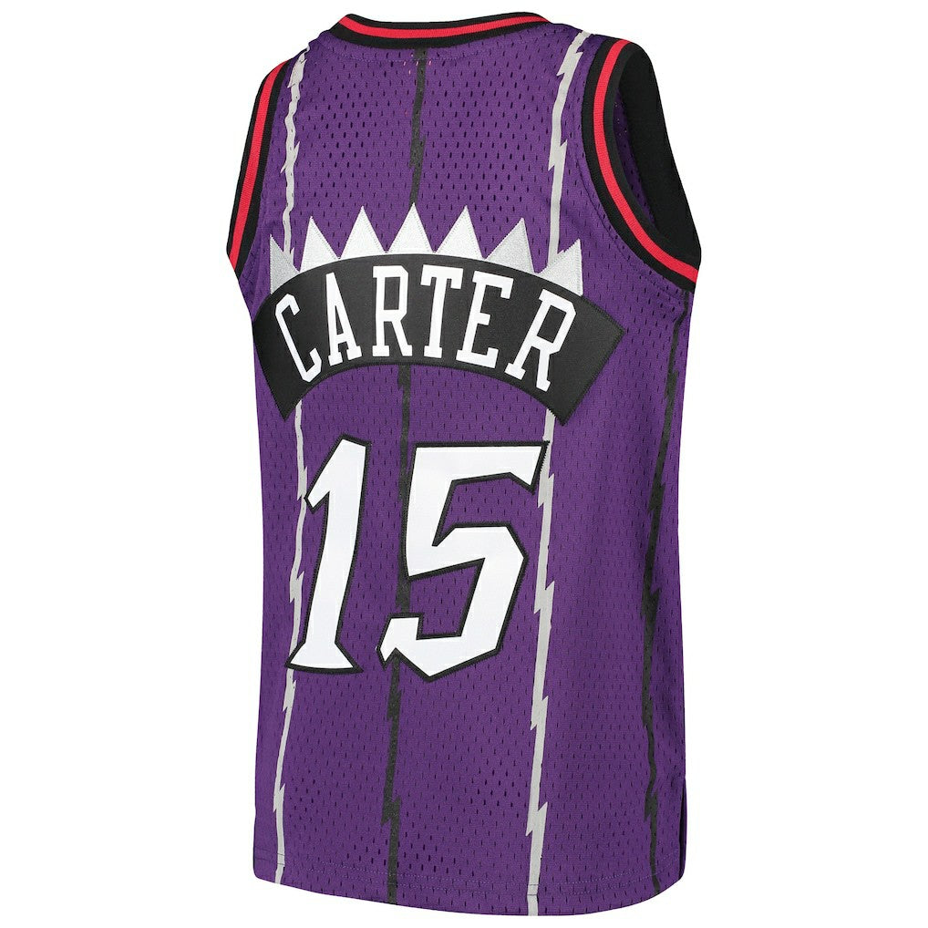 Vince Carter Toronto Raptors Youth 1998/99 Hardwood Classics Swingman Throwback Jersey Purple - NBA