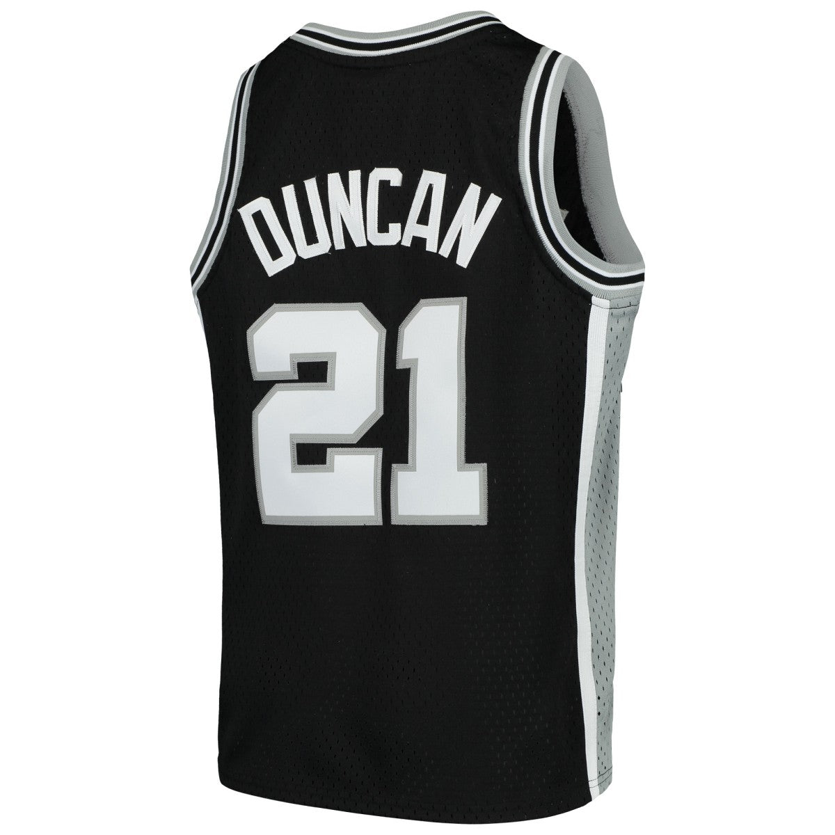 Tim Duncan San Antonio Spurs Youth Swingman Throwback Jersey Black - NBA