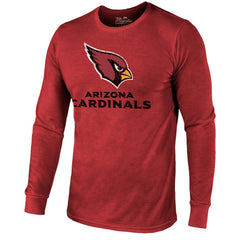 Arizona Cardinals Majestic Threads Lockup Tri-Blend Long Sleeve T-Shirt Cardinal | NFL