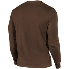 Cleveland Browns Majestic Threads Lockup Tri-Blend Long Sleeve T-Shirt Brown | NFL