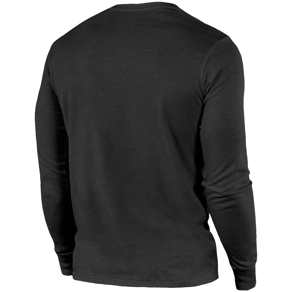 Las Vegas Raiders Majestic Threads Lockup Tri-Blend Long Sleeve T-Shirt Black | NFL