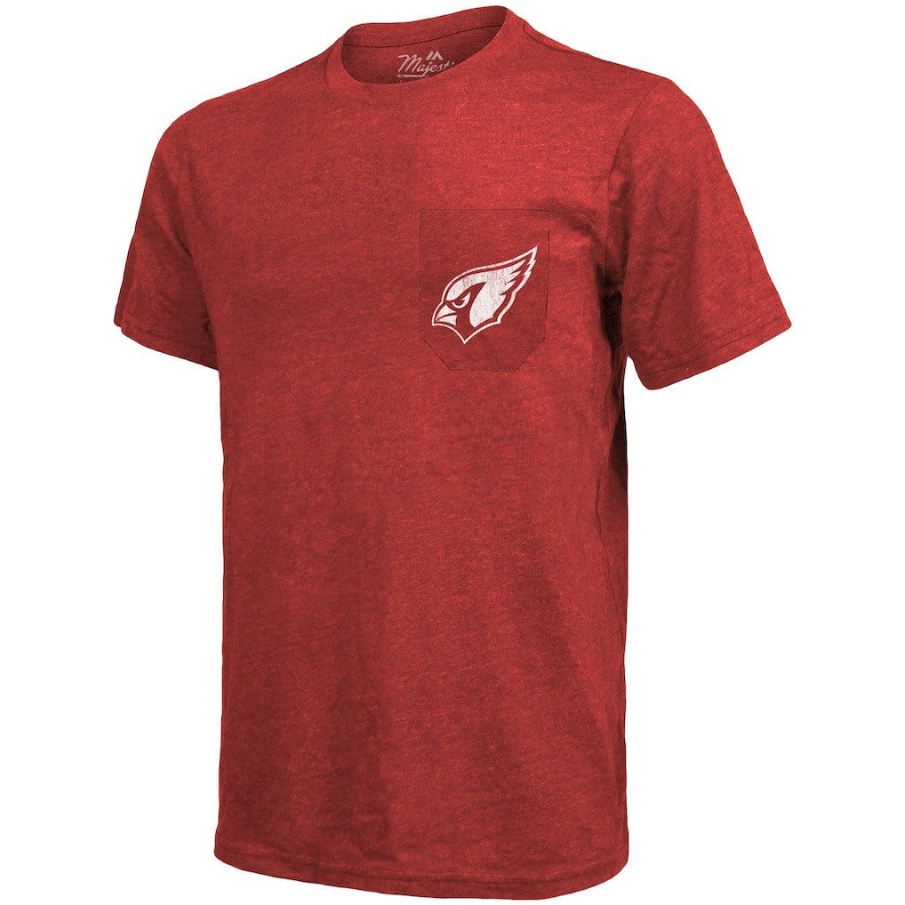 Arizona Cardinals Majestic Threads Tri-Blend Pocket T-Shirt Cardinal | NFL