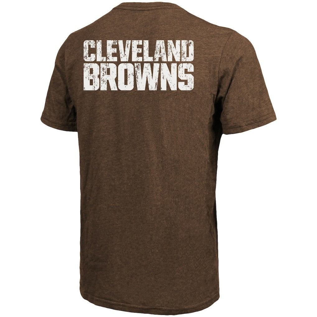 Cleveland Browns Majestic Threads Tri-Blend Pocket T-Shirt Brown | NFL