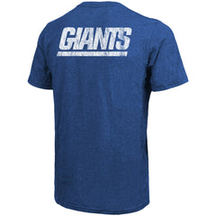 New York Giants Majestic Threads Tri-Blend Pocket T-Shirt Heathered Royal | NFL
