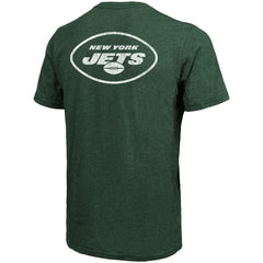 New York Jets Majestic Threads Tri-Blend Pocket T-Shirt Heathered Green | NFL