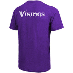 Minnesota Vikings Majestic Threads Tri-Blend Pocket T-Shirt Heathered Purple | NFL