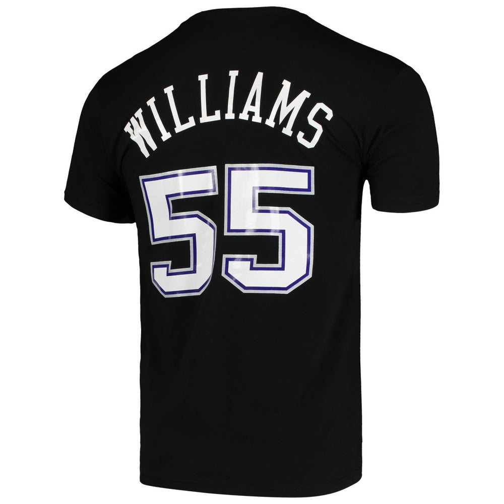 Jason Williams Sacramento Kings Hardwood Classics Team Name & Number T-Shirt Black - NBA