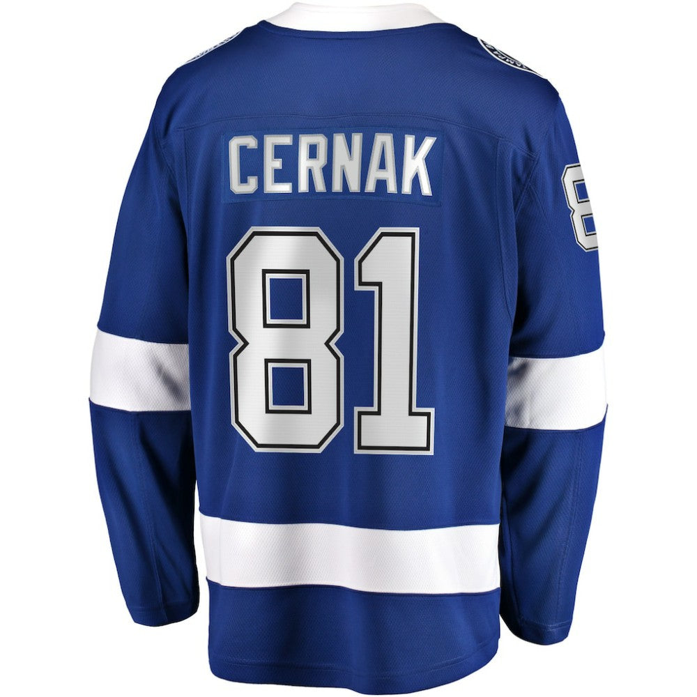 Erik Cernak Tampa Bay Lightning Fanatics Home Breakaway Player Jersey - Blue - NHL