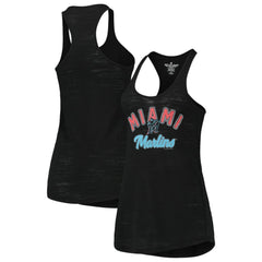 Miami Marlins Soft as a Grape Women's Multi-Count Tri-Blend Tank Top - MLB