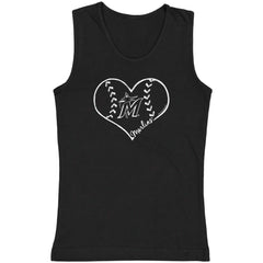 Miami Marlins Soft as a Grape Youth Cotton Tank Top - MLB