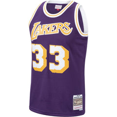 Kareem Abdul-Jabbar Los Angeles Lakers Hardwood Classics Swingman Jersey Purple - NBA