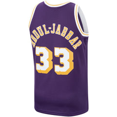 Kareem Abdul-Jabbar Los Angeles Lakers Hardwood Classics Swingman Jersey Purple - NBA