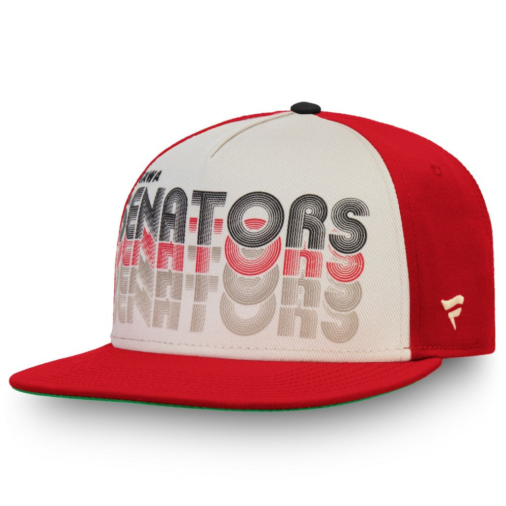 Ottawa Senators Fanatics True Classic Snapback Hat - Cream/Red - NHL