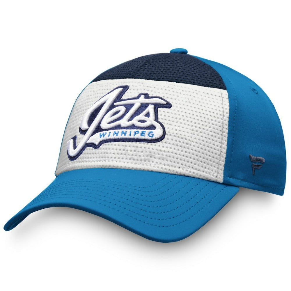 Winnipeg Jets Fanatics Breakaway Alternate Jersey Flex Hat - White/Blue - NHL