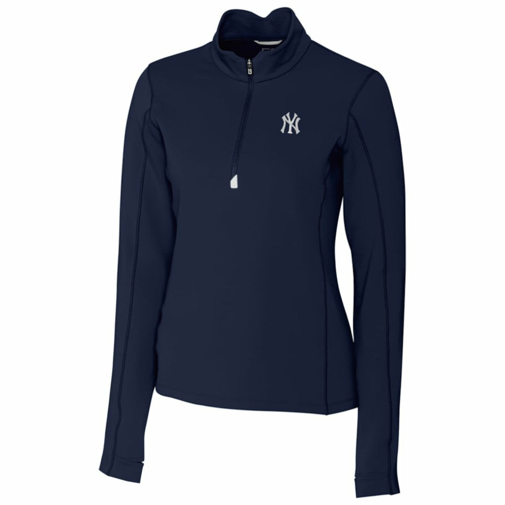 New York Yankees Cutter & Buck Women's Traverse Half-Zip Pullover Jacket - MLB