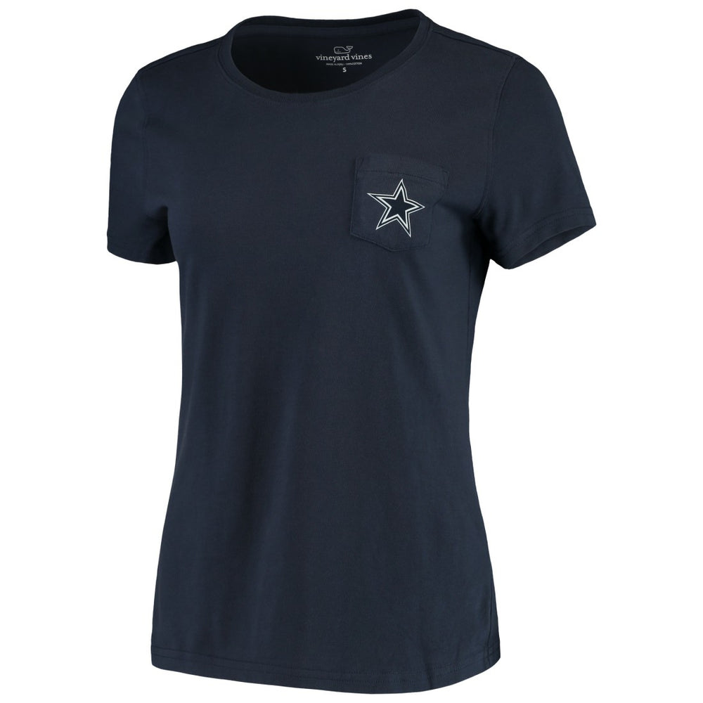 Dallas Cowboys Vineyard Vines Women's Sunset Sail T-Shirt Navy | NFL