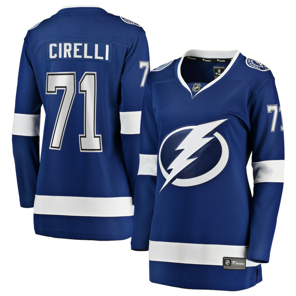 Anthony Cirelli Tampa Bay Lightning Fanatics Women's Home Breakaway Player Jersey - Blue - NHL