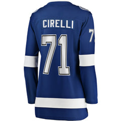 Anthony Cirelli Tampa Bay Lightning Fanatics Women's Home Breakaway Player Jersey - Blue - NHL