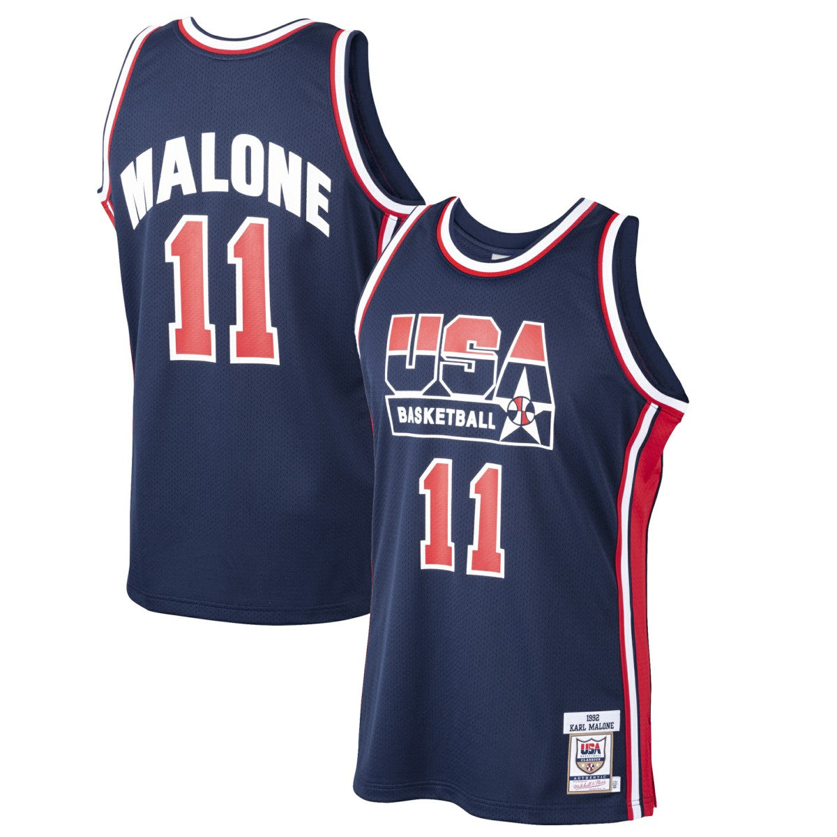 Karl Malone USA Basketball 1992 Dream Team Authentic Jersey Navy - NBA