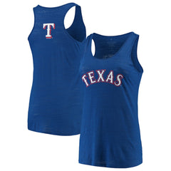 Texas Rangers Soft as a Grape Women's Plus Size Swing for the Fences Racerback Tank Top - MLB