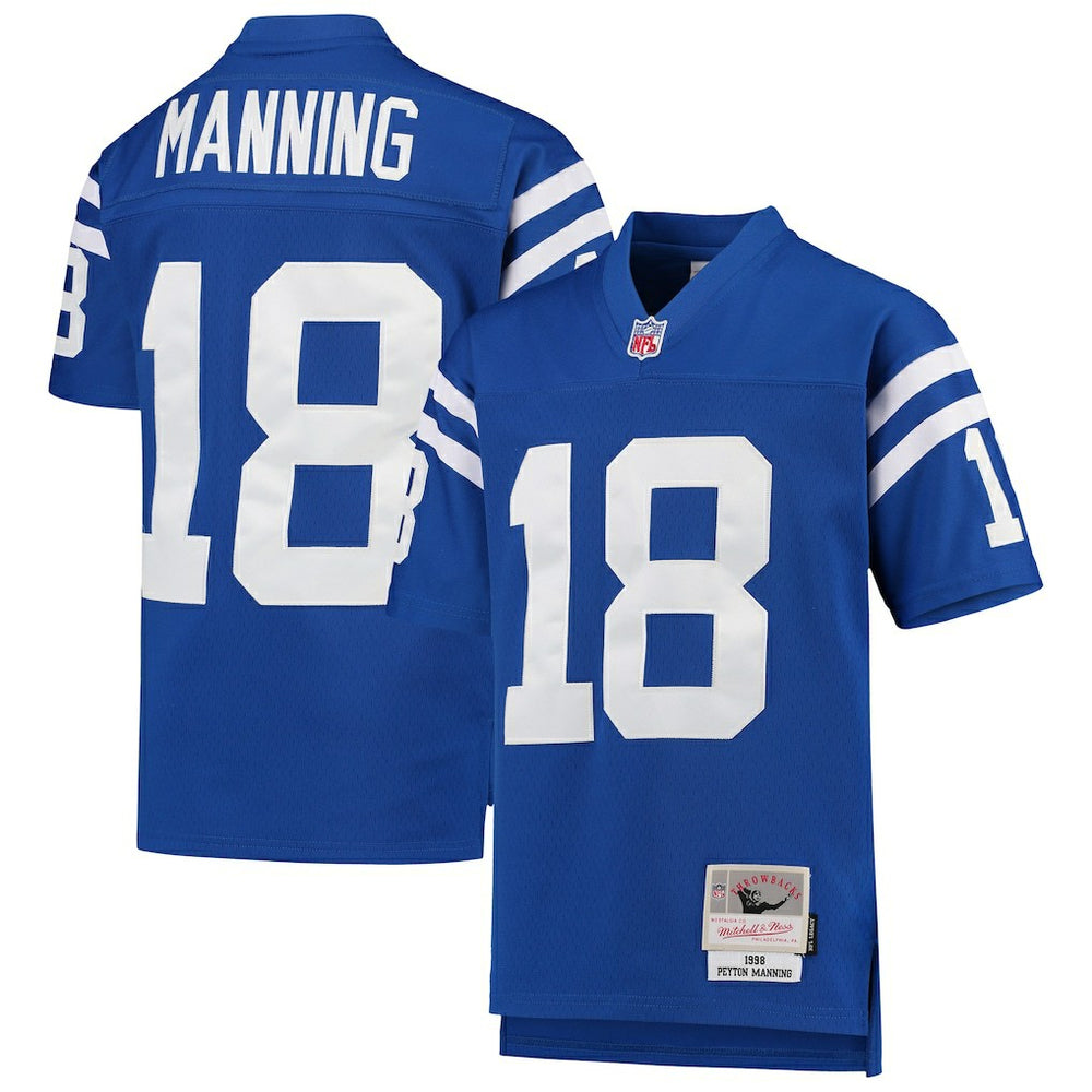 Peyton Manning Indianapolis Colts Youth 1998 Legacy Retired Player Jersey Royal | Mitchell & Ness