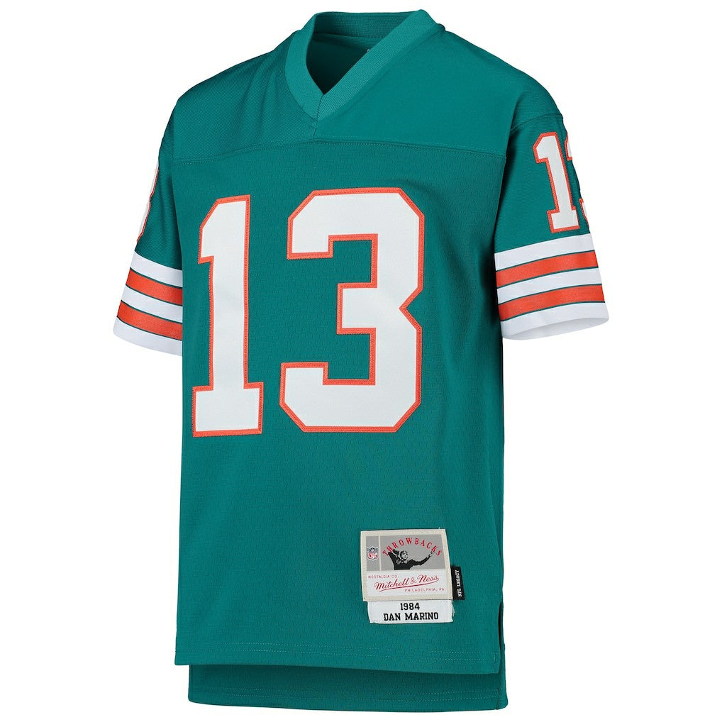 Dan Marino Miami Dolphins Youth 1984 Legacy Retired Player Jersey Aqua | Mitchell & Ness