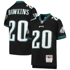 Brian Dawkins Philadelphia Eagles Youth 2004 Legacy Retired Player Jersey Black | Mitchell & Ness