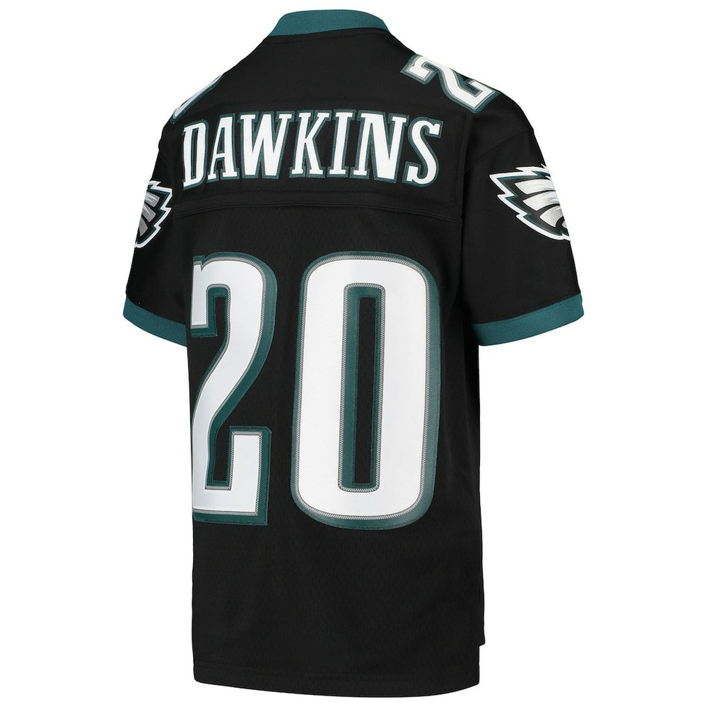 Brian Dawkins Philadelphia Eagles Youth 2004 Legacy Retired Player Jersey Black | Mitchell & Ness